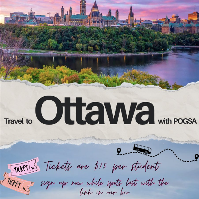 Travel to Ottawa with POGSA ticket