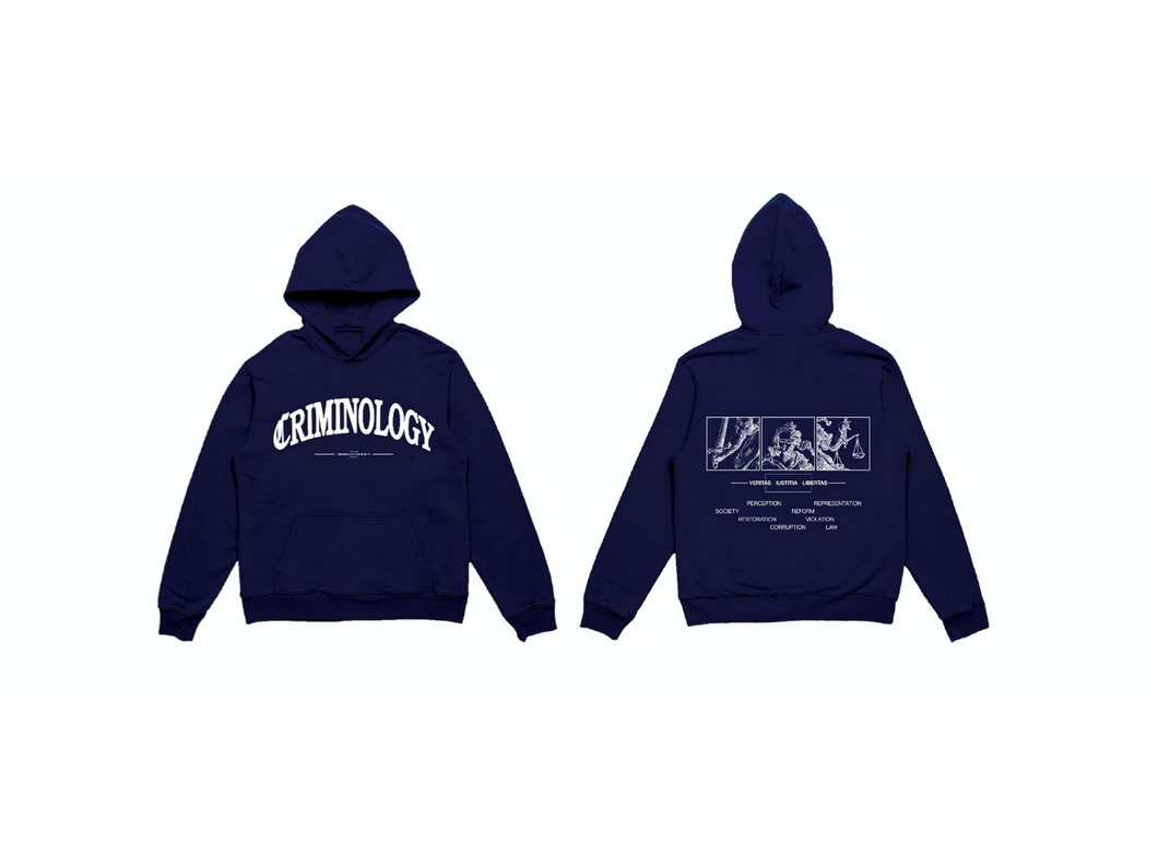 Criminology Hoodie - Navy